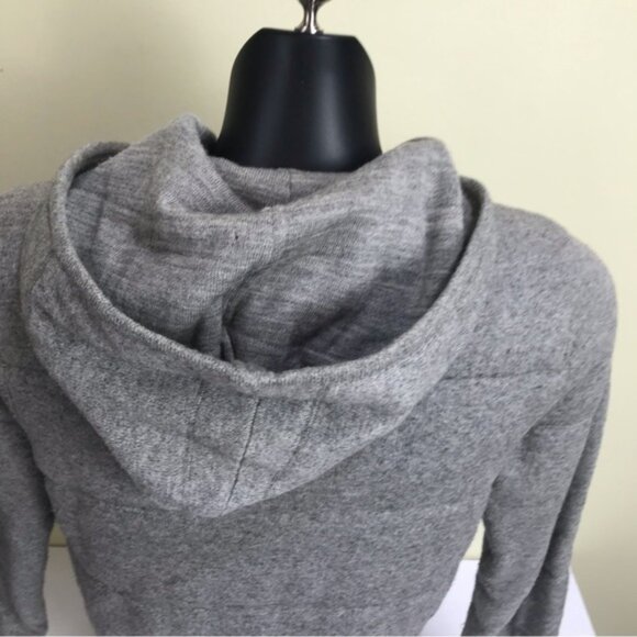 VINCE Quilted Cashmere Wool Hoodie Knit Jacket Puffy Cotton Sweater Zipper Cozy - Picture 7 of 16